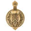 HAMPTON CRYSTALIZED SMALL HOOK; DECORATED WITH LIGHT COLORADO TOPAZ SWAROVSKI CRYSTALS; FLORENTINE GOLD FINISH-1491477556