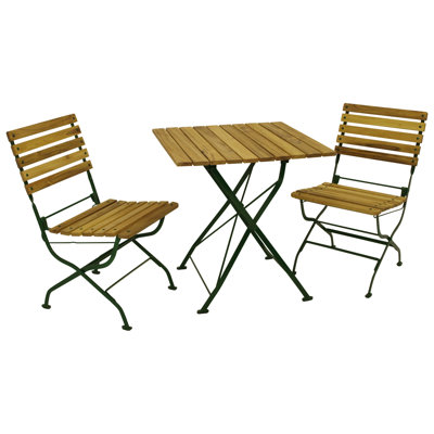 Villenova 2 - Person Square Solid Wood Patio Dining Set