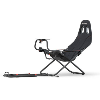 Playseat® Challenge ActiFit™ Lightweight Carbon Quality Steel Foldable Racing Simulator Cockpit with Innovative ActiFit™ Fabric and Open Cockpit Design, Black