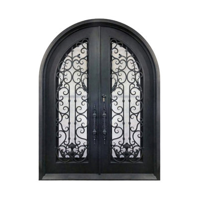 Jaded Orchid  Arched Iron Door