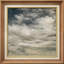 «Storm Cloud» par Claude Monet - peinture sur toile à cadre unique-86450603