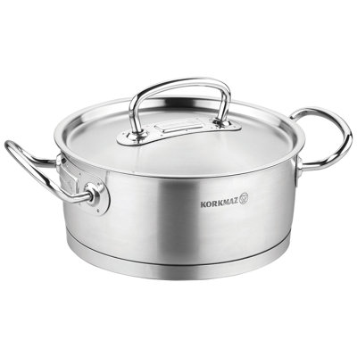 Cocotte en acier inoxydable Korkmaz Proline