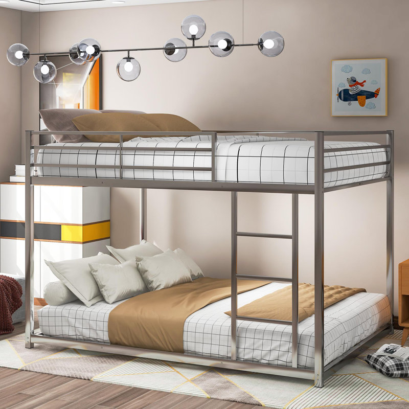 Orth Kids Bunk Bed, Full Over Full, Silver