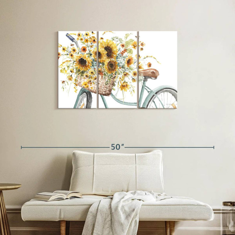 Mehar Sunflowers Forever II, H 24 po x l 38 po