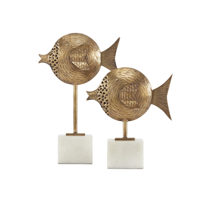 Cici 2 Piece Fish Figurine Set