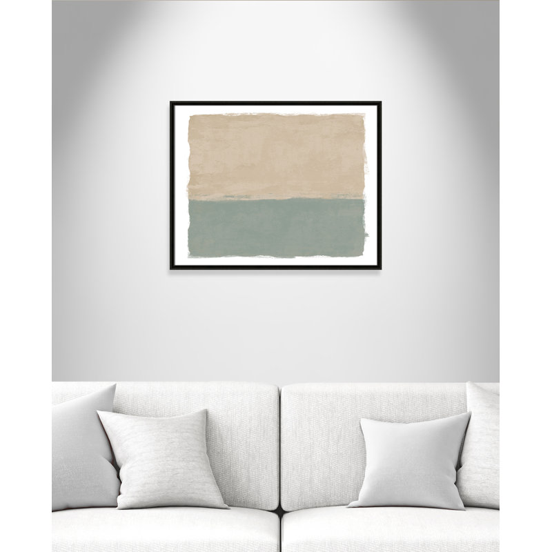 «Sage and Sand II - Landscape Version Print» par Natalie Carpentieri, Toile avec cadre, L 29,5 po x H 23,5 po