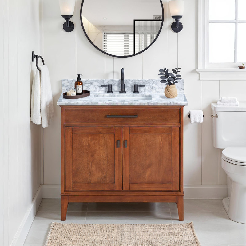 Base de meuble-lavabo 36 po Madison seulement, Tabac