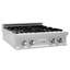 Porcelain 30" Natural Gas Cooktop with 4 Burners and Griddle