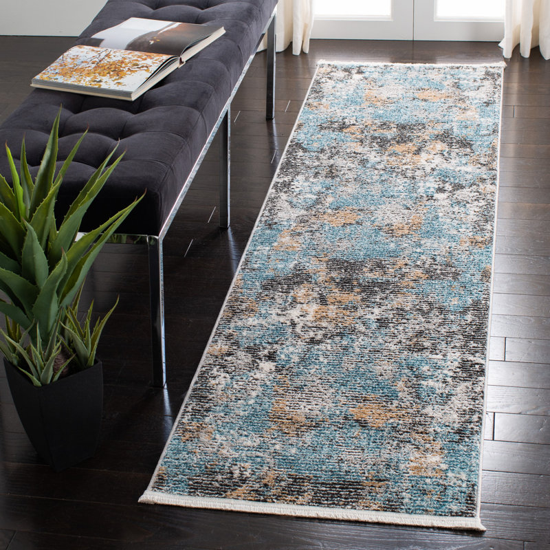 Mesa Shivan Performance Abstract Rug, Runner 2'2" x 8'