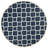 Carolene Hand Tufted Wool/Cotton/Latex Geometric Rug in Blue/Ivory-411302285