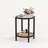 Bay Isle Home Round Rattan Coffee Table with Glass Top-676772015-675633288