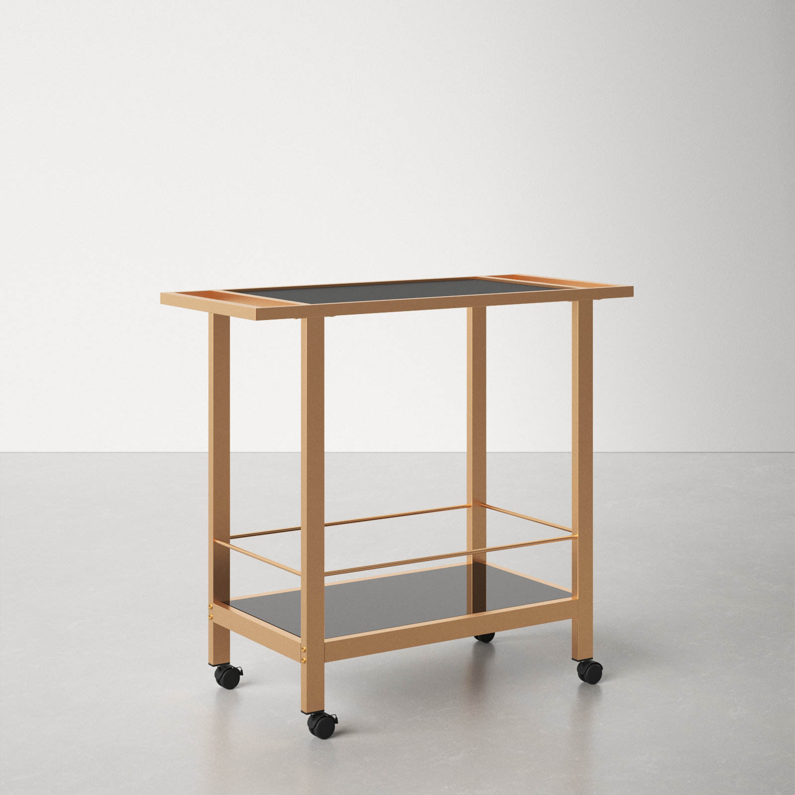 Pip Metal Bar Cart, Gold