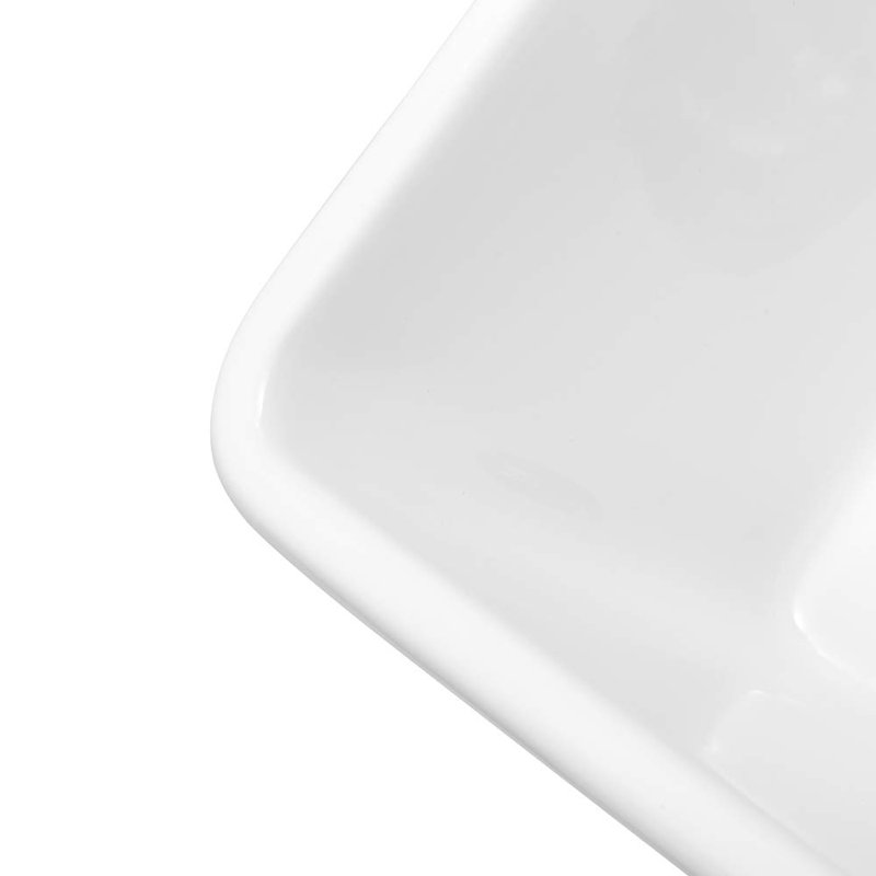 32.28'' L Double Bowl Fireclay Kitchen Sink