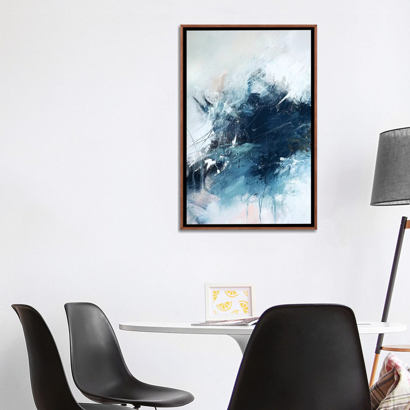 Shrey III par Sana Jamlaney - reproduction d'art, Toile classique avec cadre brun, Aucun mat, H 40 po x l 26 po x P 1,5 po