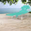 Méridiennes de patio réglables, structure en acier avec rangement, chaise de plage portable