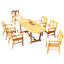 Osborne Outdoor 11 - Piece Teak Dining Set-2094422927-2017355241