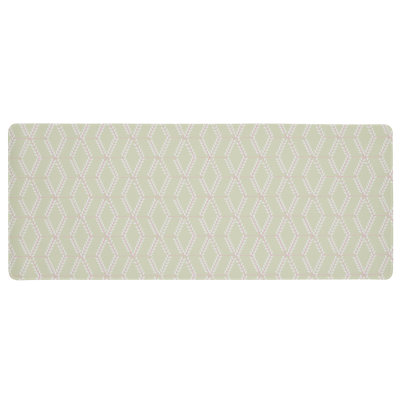 Leaf Diamond Geometrics Pattern Printed Desk Mat, design by Pooja Dave