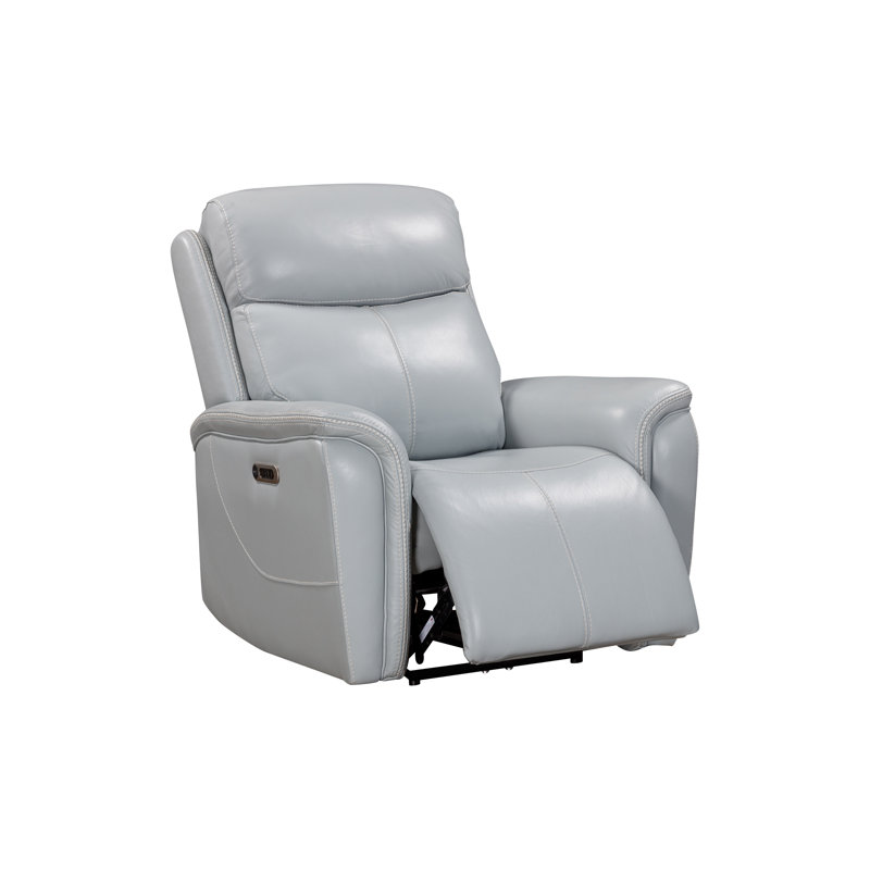 Canapé et fauteuil inclinable électrique Allysia, Gris couturier
