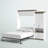 Camalla Murphy Bed and Storage Cabinet with Pull-Out Shelf-104604191-104604192