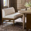 Priscilla Dining Bench-49"-Crypton Wayfarer Snow-309160776