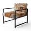 Chaise d'appoint rembourrée Beige Gray-1768382417