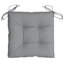  Ensemble de 2 coussins de chaise en tissu Oxford gris (100% polyester)