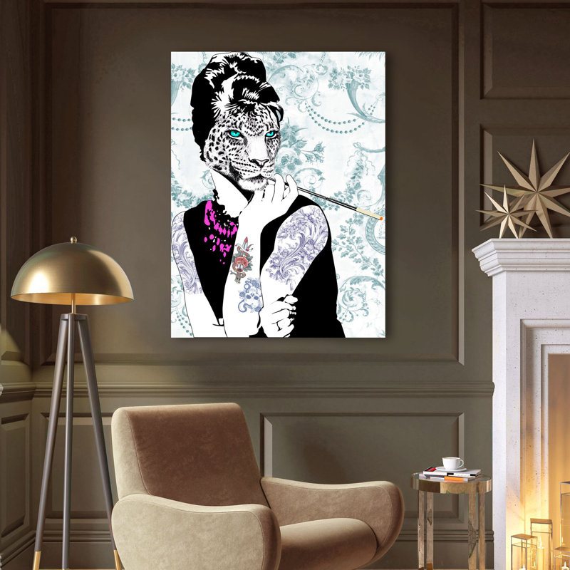 Smoking Diva by Matt Spencer - Print, Wrapped Canvas, 100cm H x 70cm W