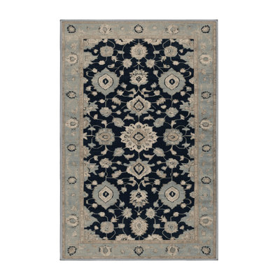 Machine Washable Overdyed Gray Area Rug