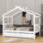 Wooden House Bed with Drawers-479318132