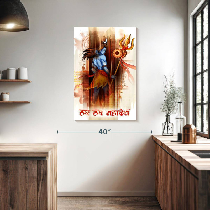 Adella Lord Shiva Abstract, 39" H x 26" W
