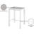 Noland Square Metal Outdoor Bar Table , 28'' in. W 28'' in. D-63541230