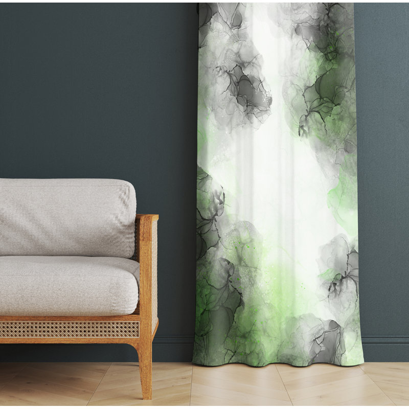 Semi Sheer Curtain Panel Pair, 40" W x 61" L
