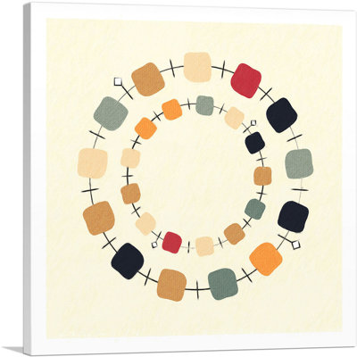 «Mid-Century Modern Circular Array», impression sur toile tendue