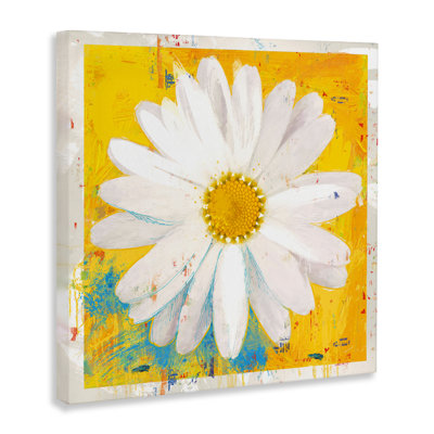 Violet's Daisy on Yellow Canvas, design by Porter Hastings