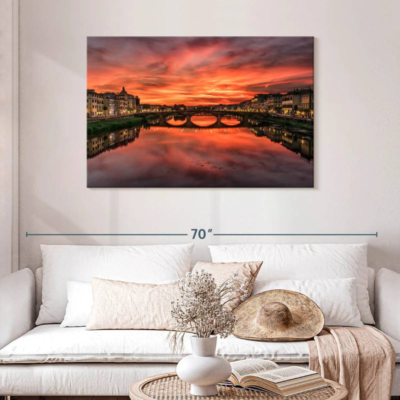 Kavia Ponte Vecchio Florence Italy I, 30" H x 45" W