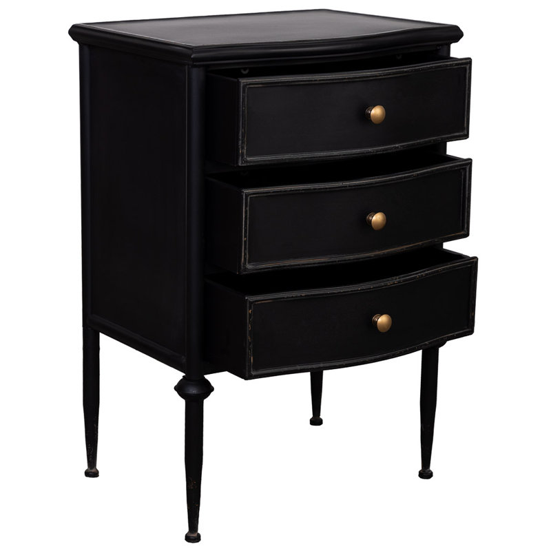 Edvardo 46cm W Metal Bedside Table