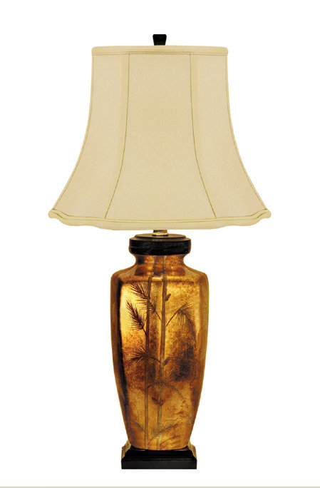 Fern Leaf Ceramic Table Lamp