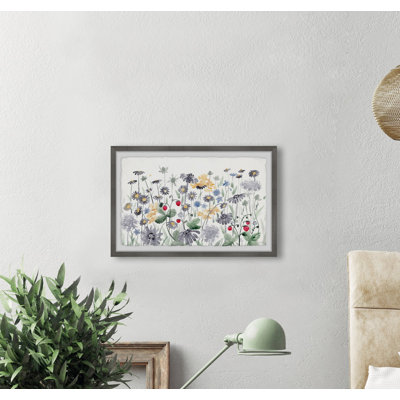 Flowers And Strawberries - Single Picture Frame Painting
