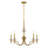  Champlain 5-Light Chandelier in Warm Brass-445851629-445851628