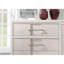 Transitional Style 1Pc Chest English Dovetail Five Drawers Simple Design Curve Handles White Finish