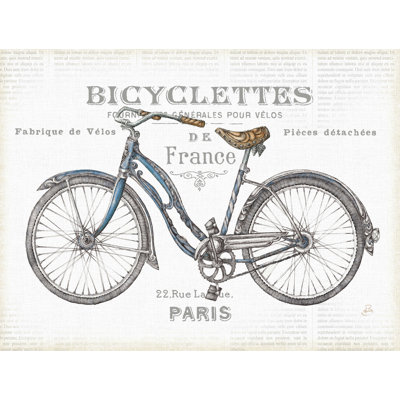 «Bicyclettes II V2» par Daphne Brissonnet, reproduction sur toile