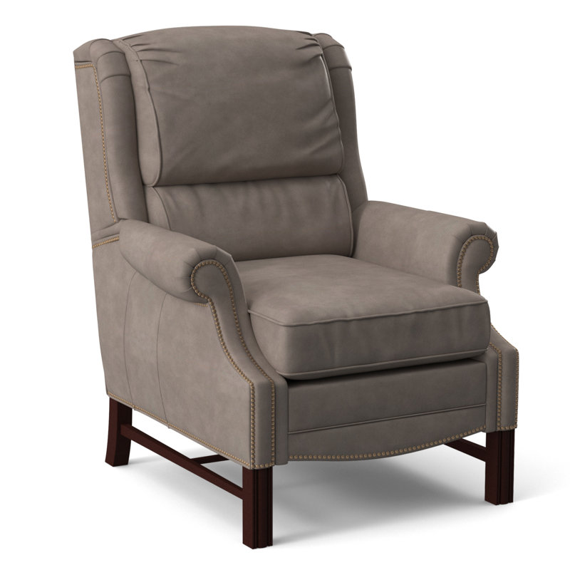 Alta Recliner, #9 Natural, Rio Mineral Genuine Leather, Mahogany
