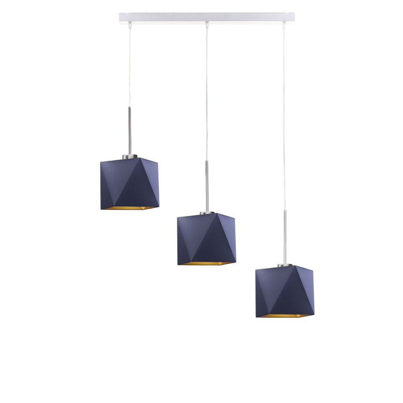 Earle 3 - Light Kitchen Island Pendant, Navy