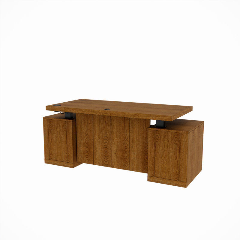 Bureau de rangement Juny, Brun