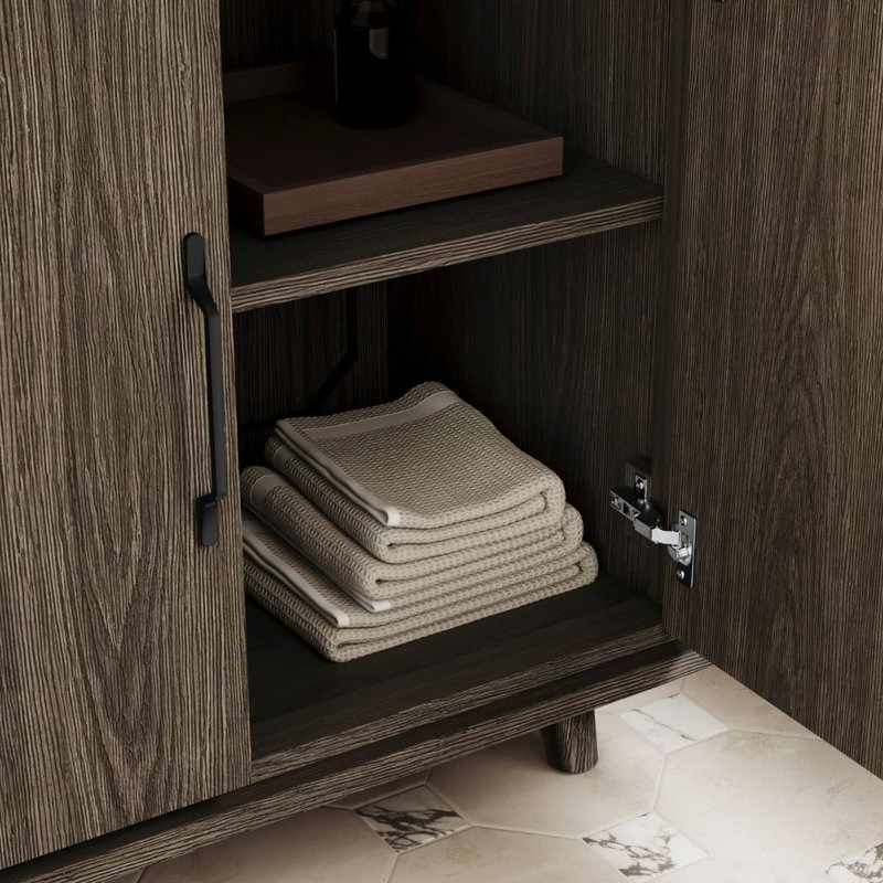 Setton Single Vanity, Espresso Oak, 30" W