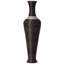 Vase de plancher autoportant noir 40 po