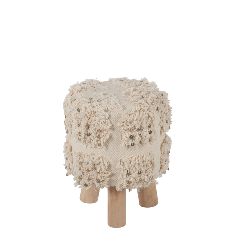 Ike Solid Wood Accent Stool