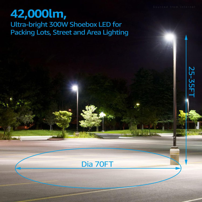 Éclairage extérieur à DEL pour l'extérieur, IP65, lumière du jour 5000K, 100 à 277 V, intensité variable de 1 à 10 V
