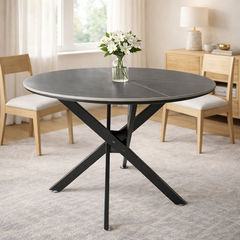 Table de salle à manger 35,5 po, Gris