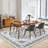 Washable Area Rug for Living Room, Bedroom, Dining, Vintage, Non-Slip, Stain-Resistant, Grey-1992101143